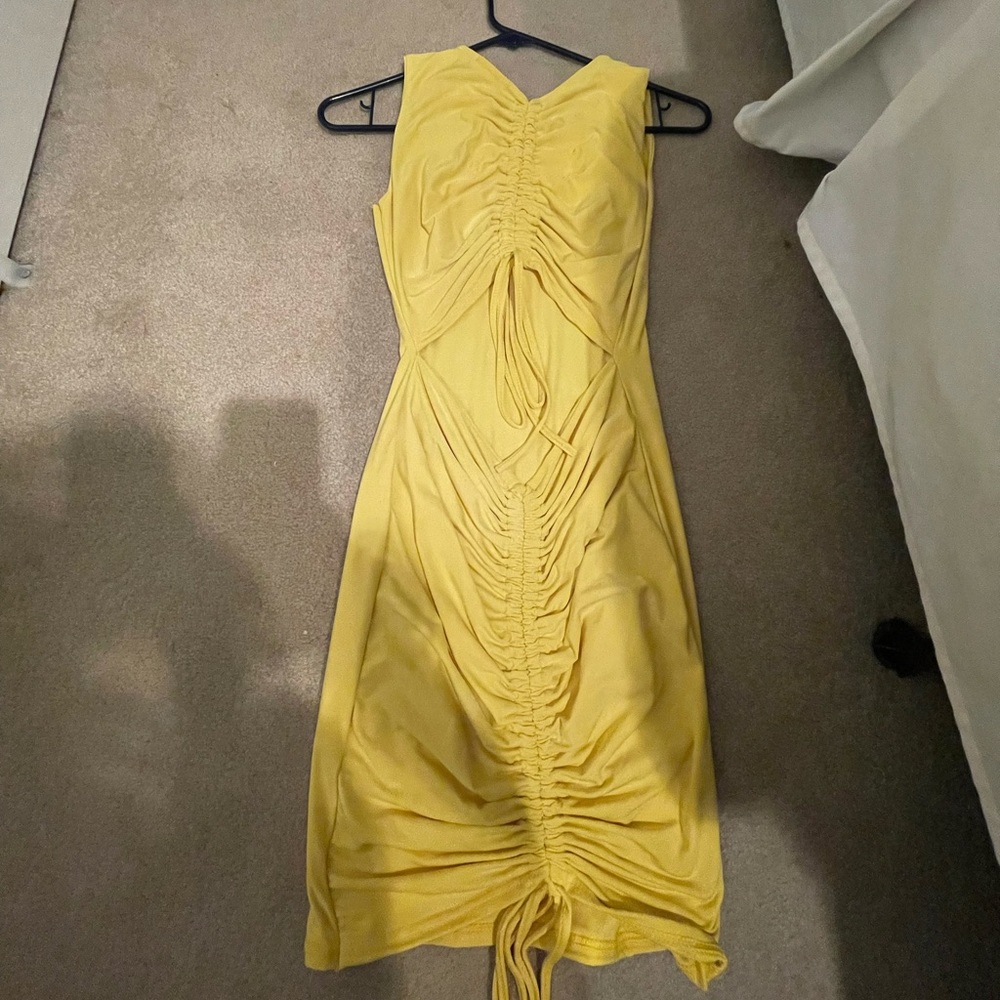 🌼 Yellow Ruched-Back Dress 🌼 | New, without tags